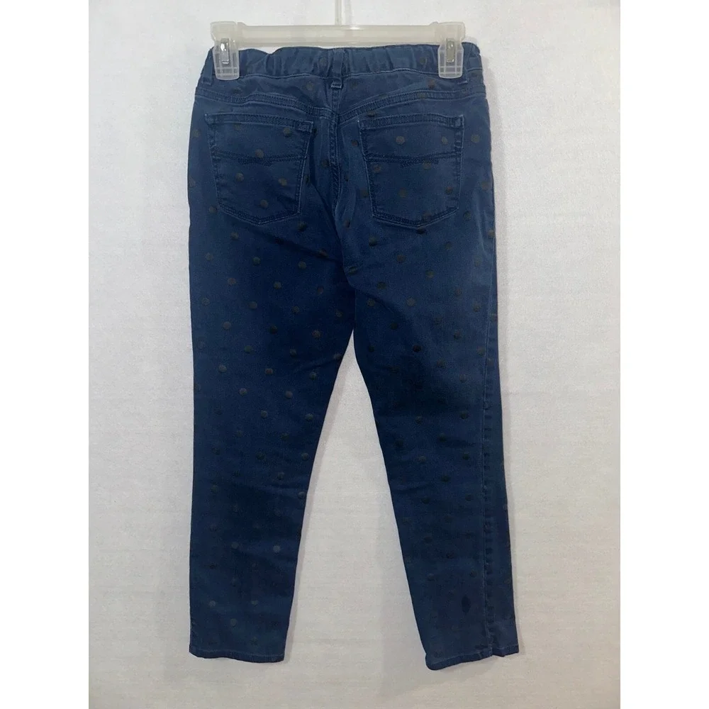 Gap 1969 Kids Boys Size 12 Jeans Blue‎ Polka Dot Super Skinny Mid Rise Denim